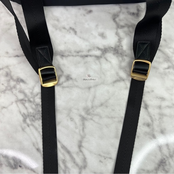 Tory Burch Ella Nylon Backpack In Black - Picture 12 of 13